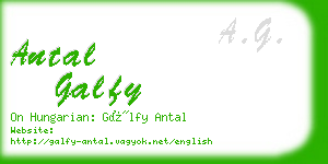 antal galfy business card